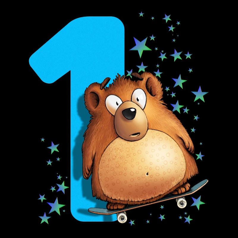 Kinder Bär 1. Geburtstag 1 Jahr Eins