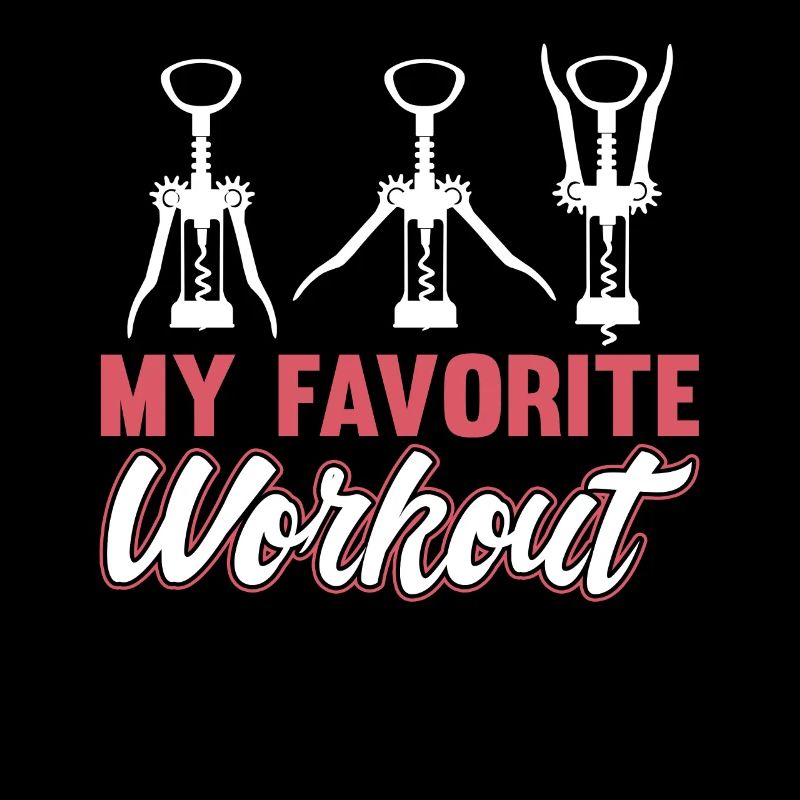 Wine Workout Corkscrew Red Wine White Wine Funny