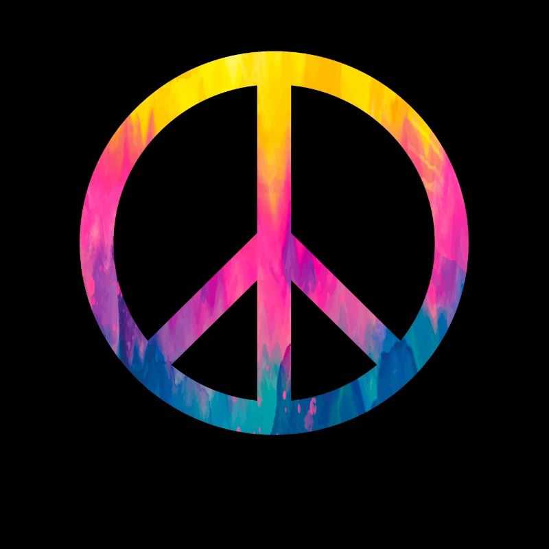 Retro Design Friedenszeichen Peace Zeichen