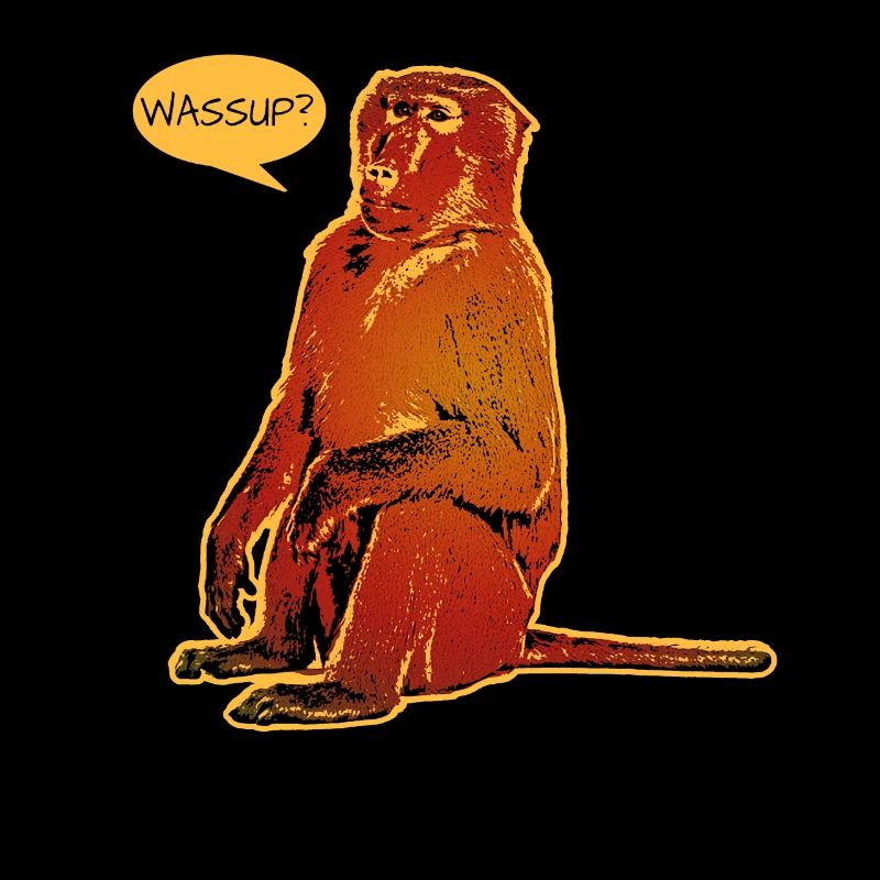 Funny baboon