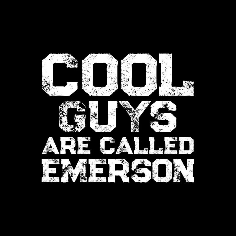 Les gars cool s’appellent Emerson