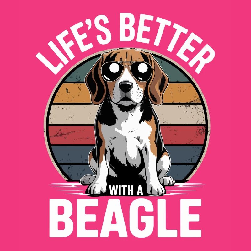 Das Leben ist besser mit einem Beagle