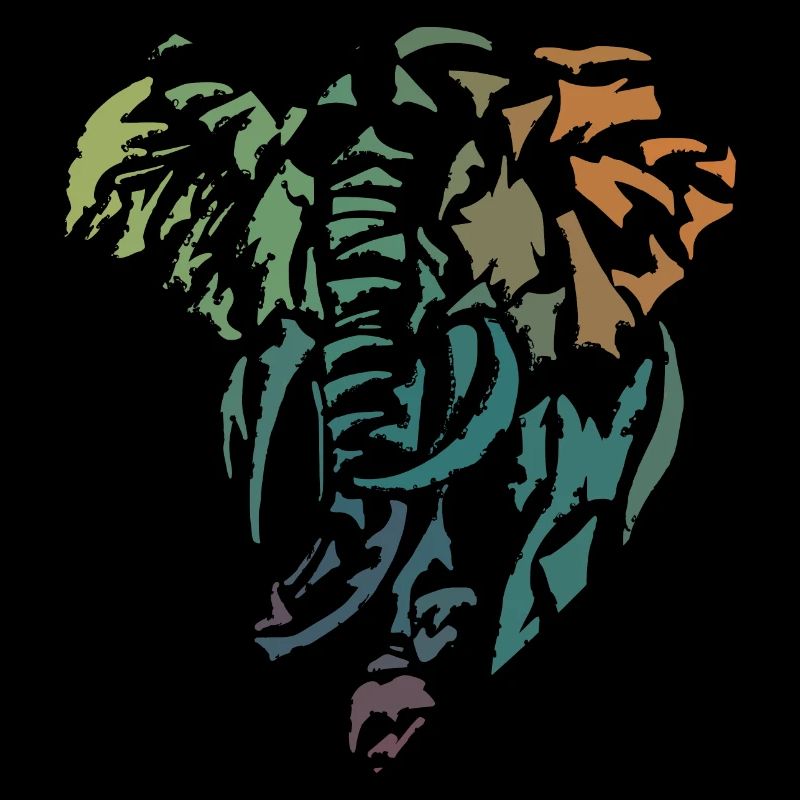 afrikanische Elefantenfarbe