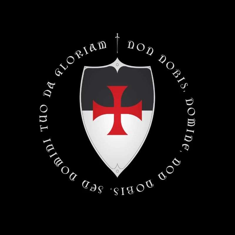 Knights Templar Crusader Motto and Cross