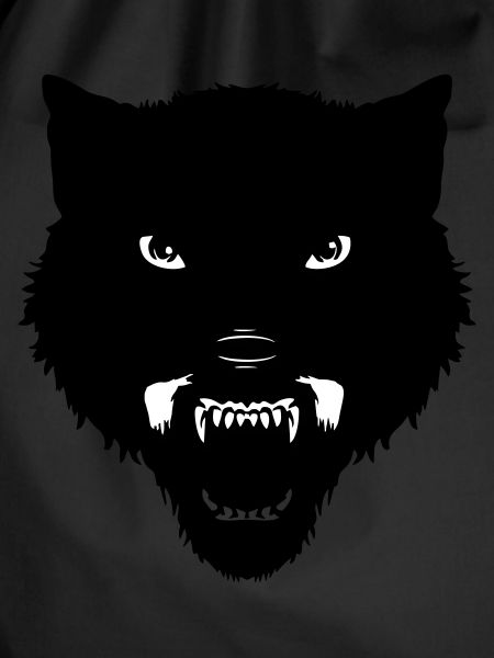 schwarzer Wolfskopf