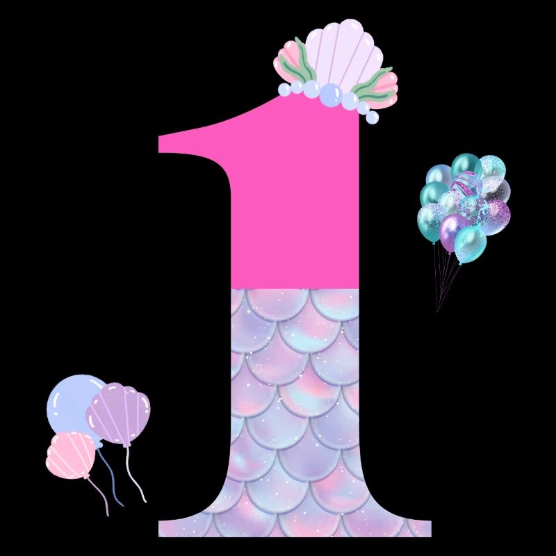 1st birthday mermaid