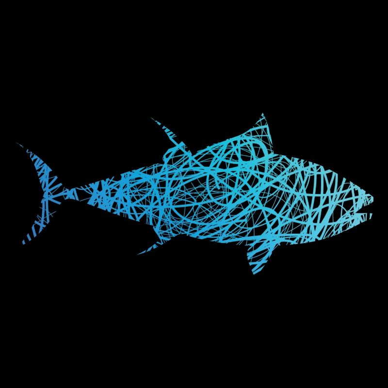 Tuna Doodle Colors Thon Poisson
