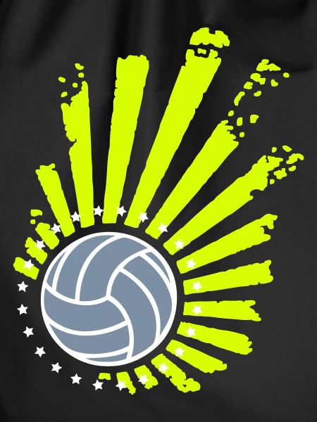 Volleyball Design (stars)