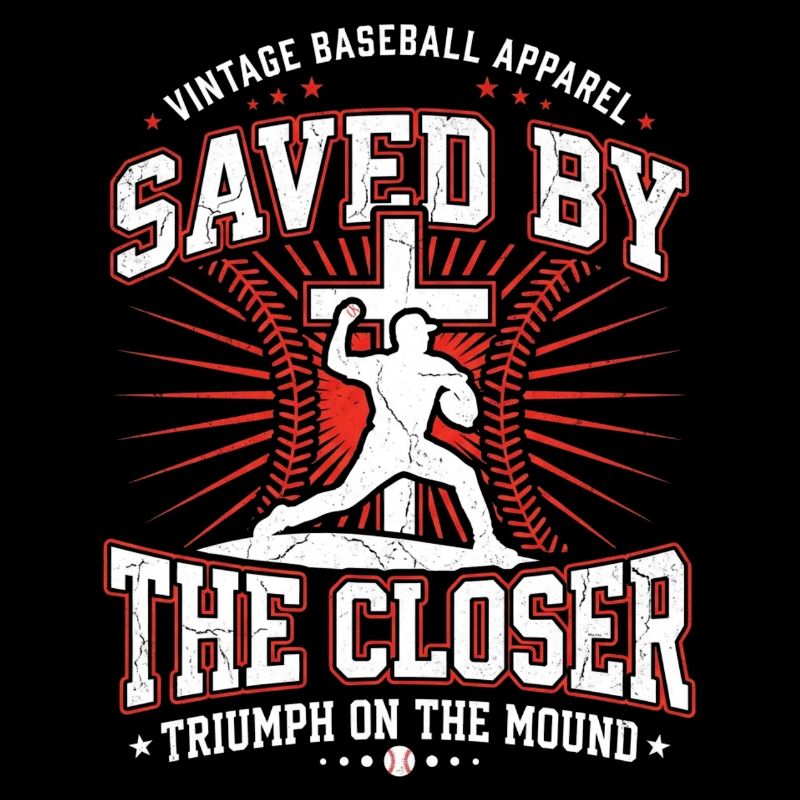 Saved By The Closer Christlicher Baseball Jesus