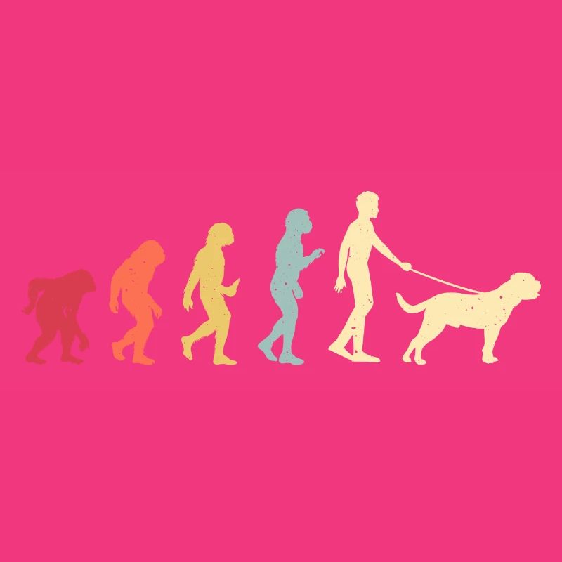 Bordeauxdogge Evolution Retro Vintage