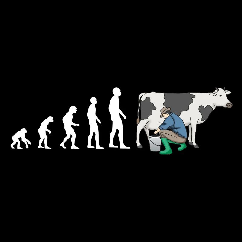 evolution Bauer Kuh Melken 2