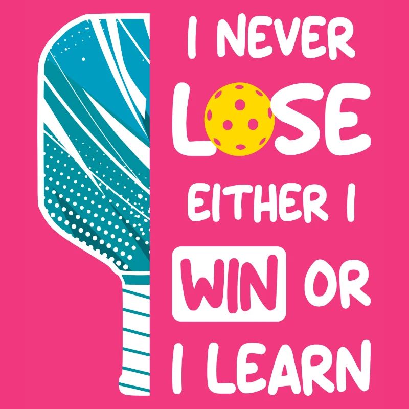 Ich verliere nie, ich gewinne oder lerne Pickleball