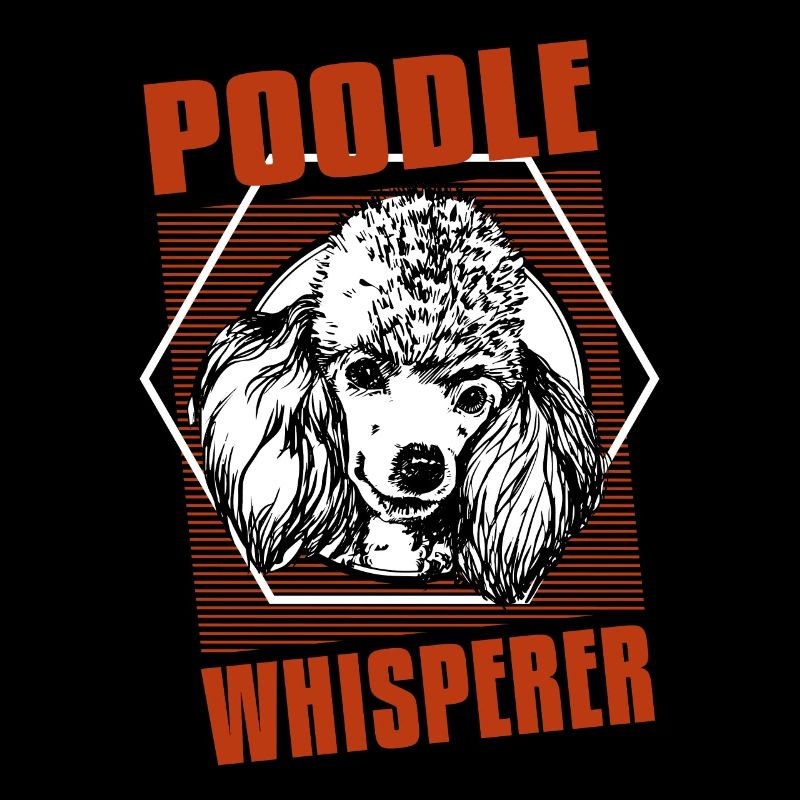 poodle whisperer retro t-shirt
