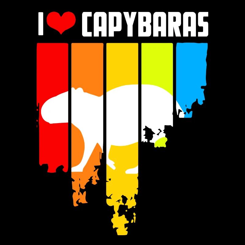 Design rétro capybara