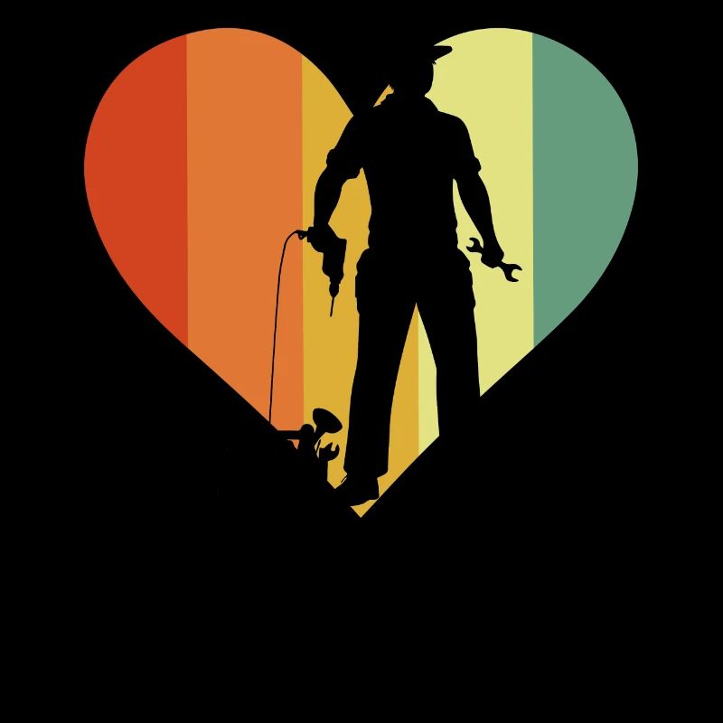 Retro Technician Heart
