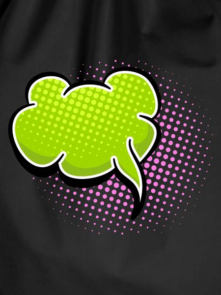 Green Comic Speech Balloon