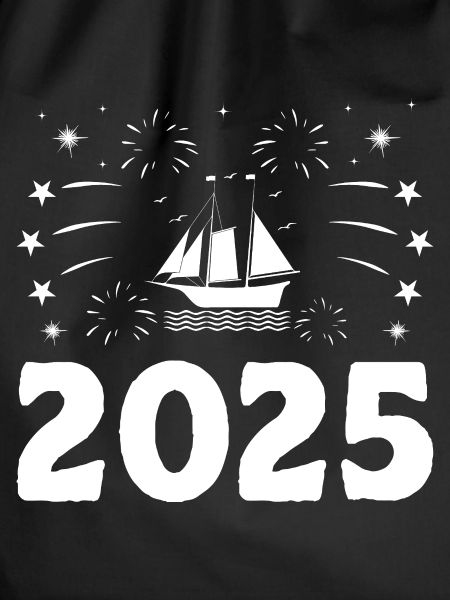Neujahrsthema Paddelboot
