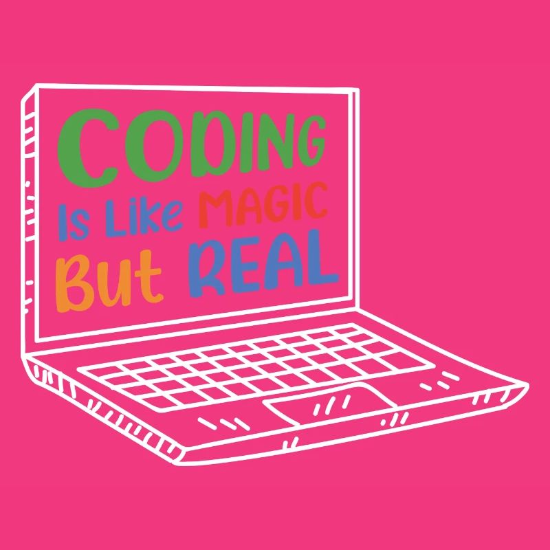 Coding Is Like Magic Coder Programmer Computer Gee