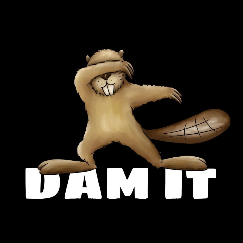 Dam It dabbender Biber dabbing cooles Geschenk