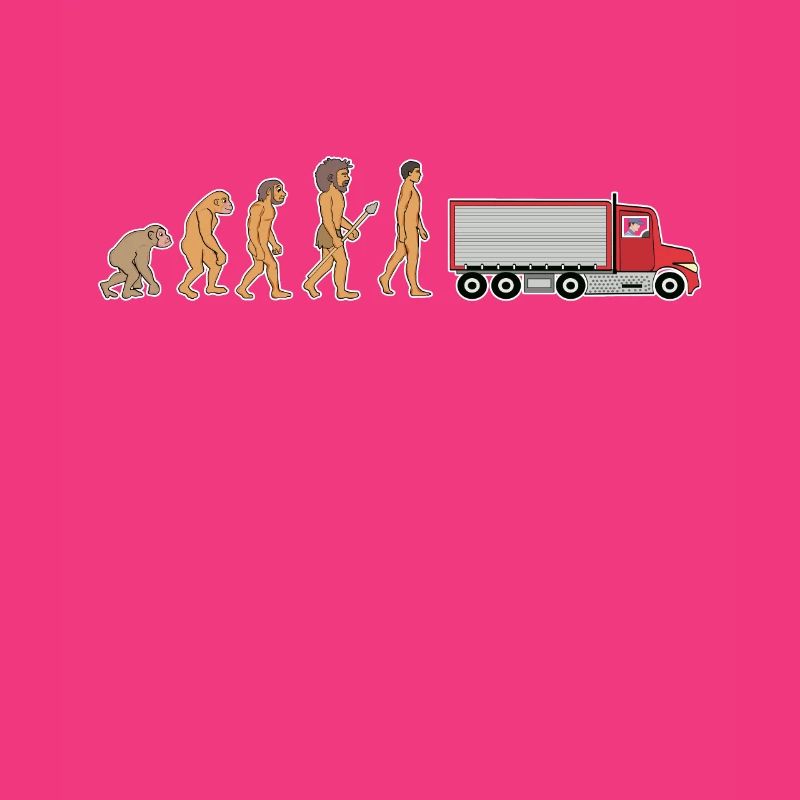Funny Truck Driver Evolution Logistics Truck Gift