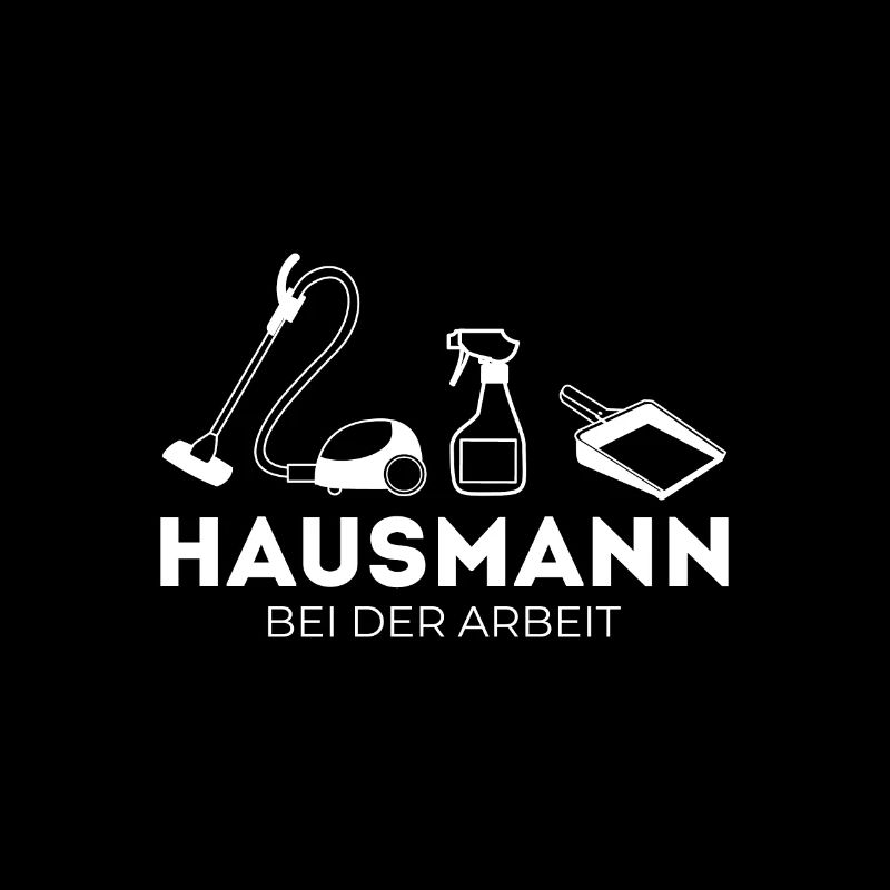 Hausmann bei der Arbeit Staubsauger Haushalt