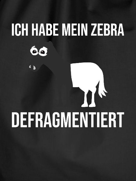 Zebra Defragmentiert Computer Programmierer