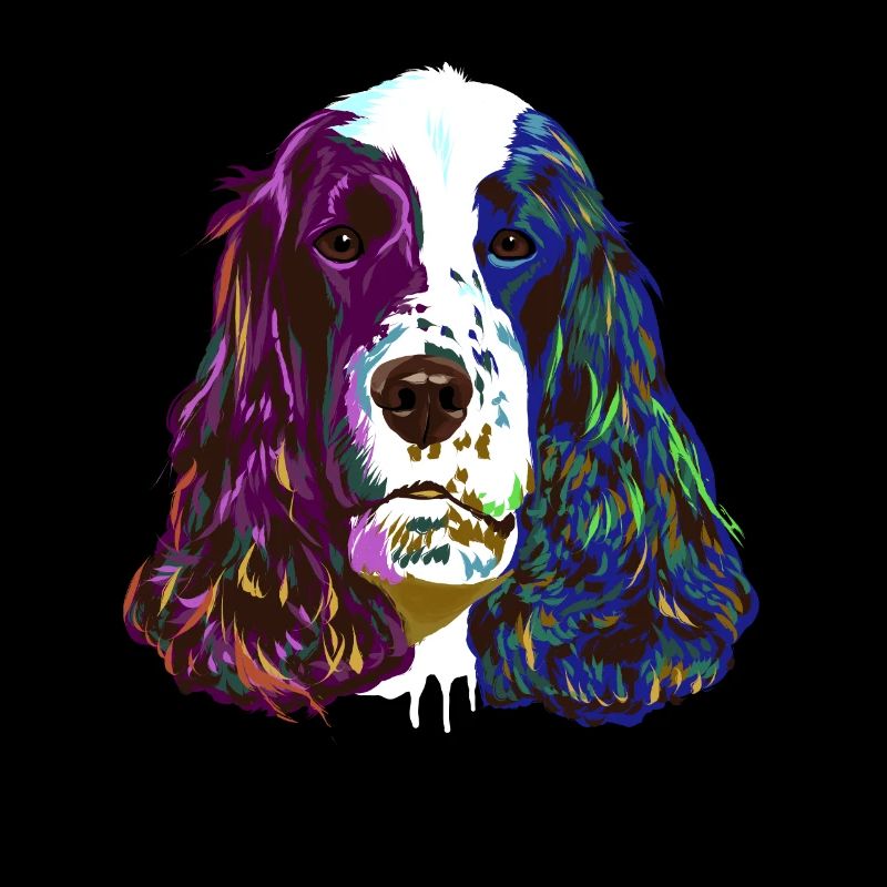 Splash English Cocker Spaniel Dog