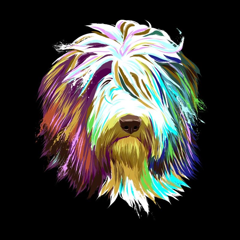 Splash Bearded Collie Hund
