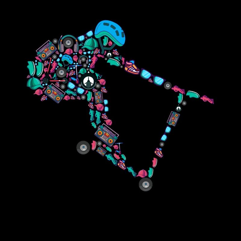 Scooter Stunt Roller E-Roller Jungen