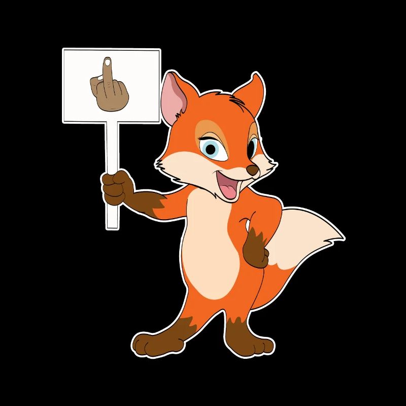 Drôle de forêt de renards Cadeau d'animal mignon