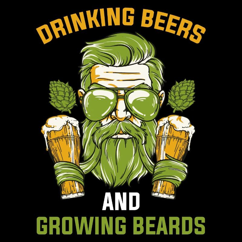 Drinking Beers And Growing Beards Bart Geschenk