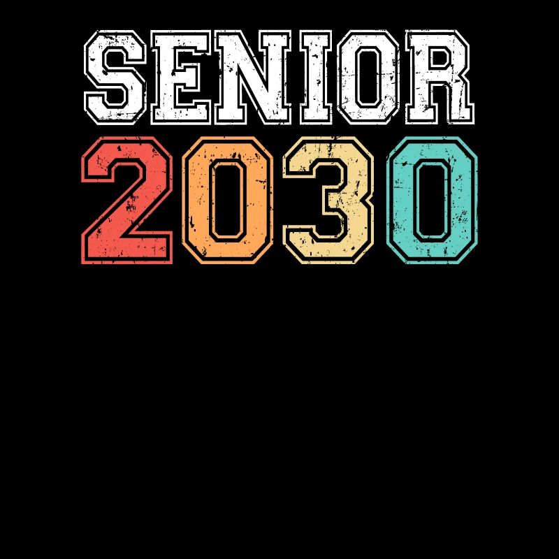 Senior 2030 Abschluss Retro Vintage