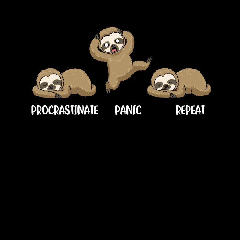 Procrastinate Panic Prokrastination Geschenk