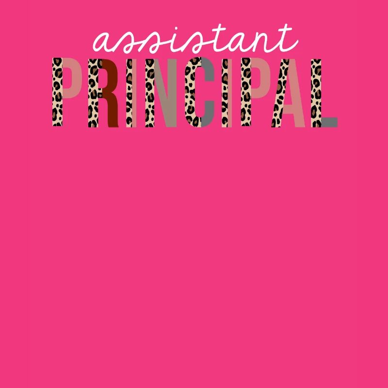 Assistant Principal Leopard Print lustiges Geschenk