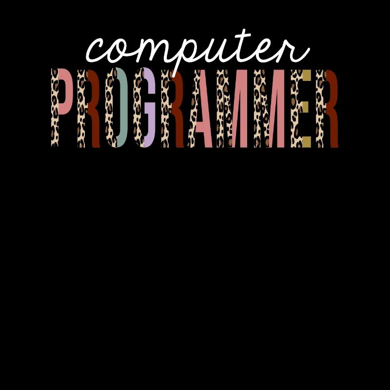 Computer Programmer Leopard Print Funny Gift