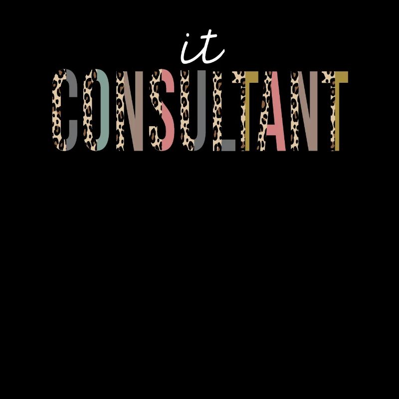 Consultant en informatique Leopard Print Funny Gift