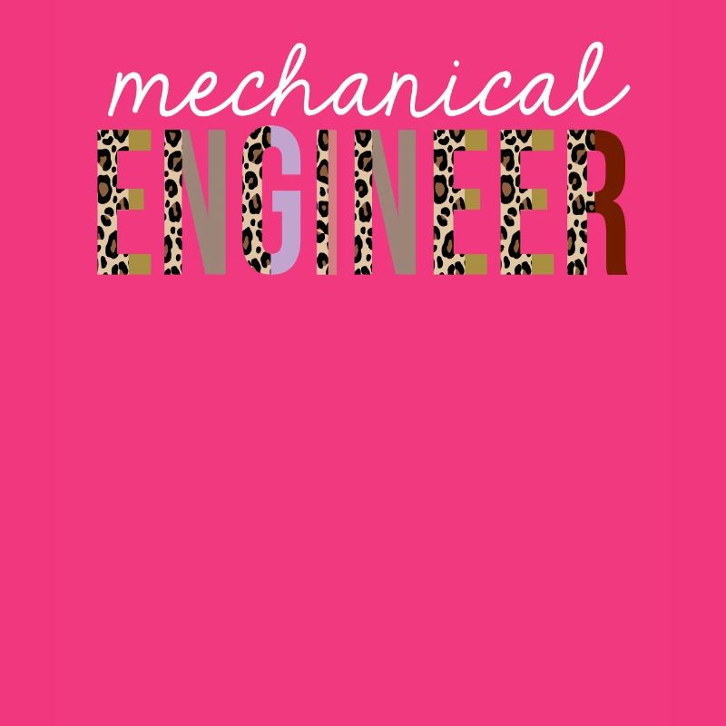 Mechanical Engineer Leopard Print Funny Gift