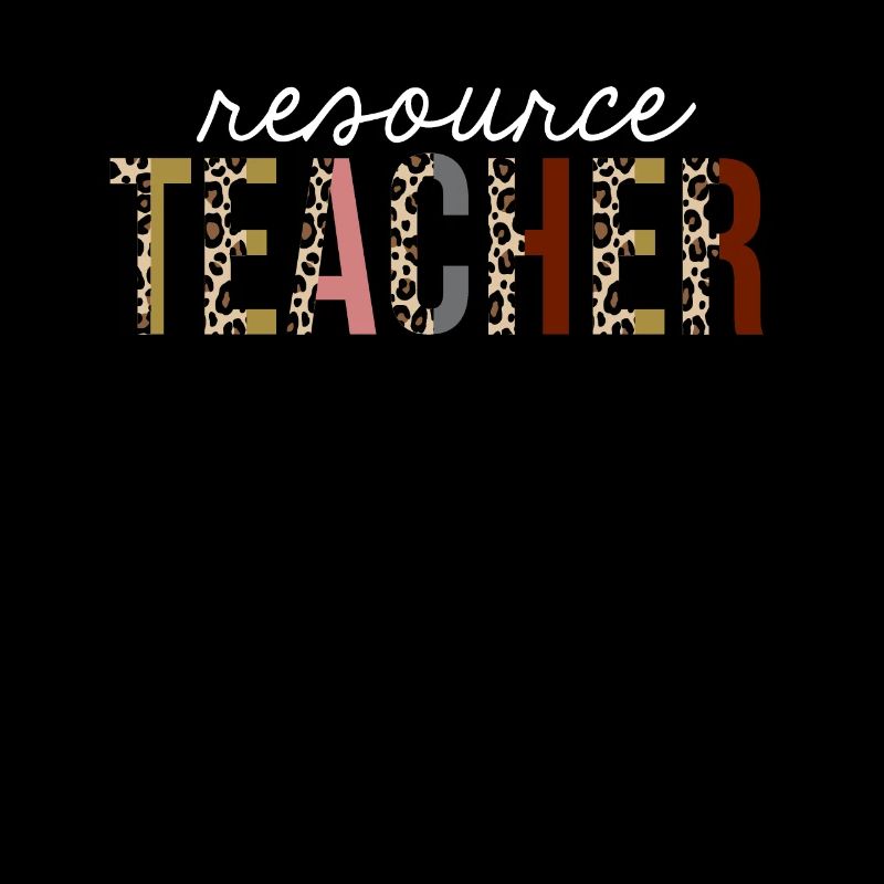 Resource Teacher Leopard Print Funny Gift