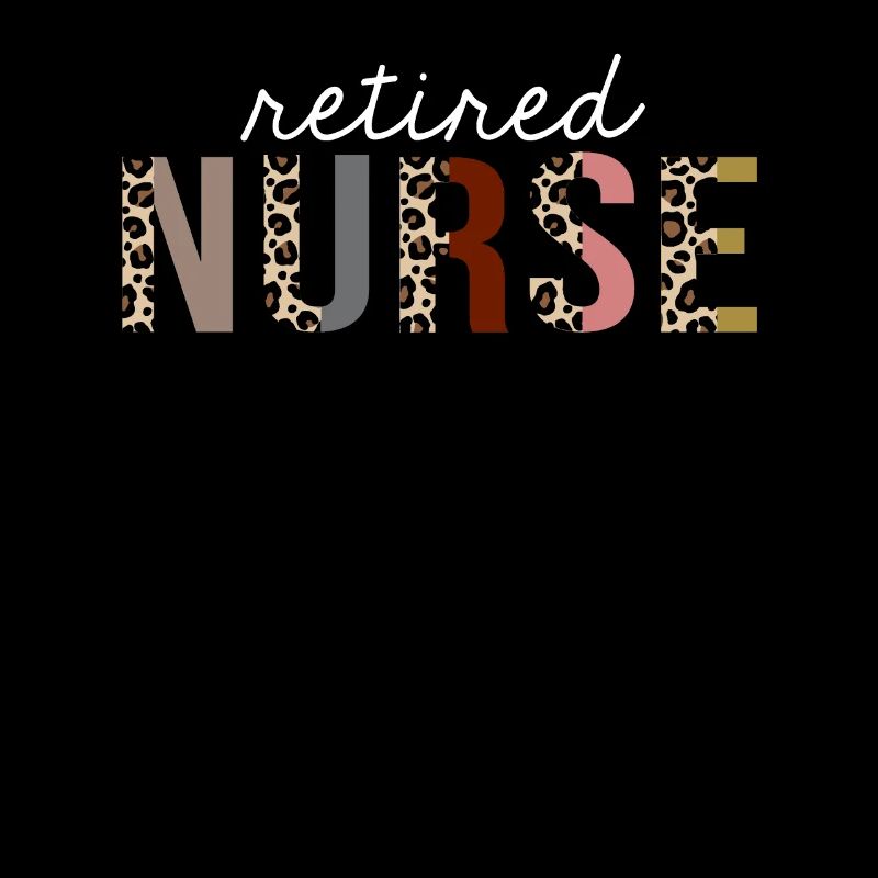 Retired Nurse Leopard Print Funny Gift