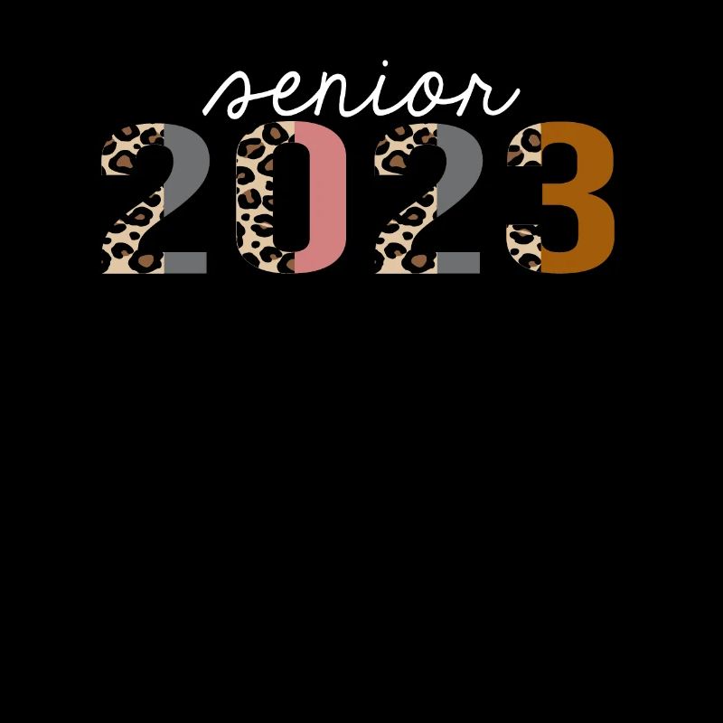 senior 2023 Leopard Print Funny Gift