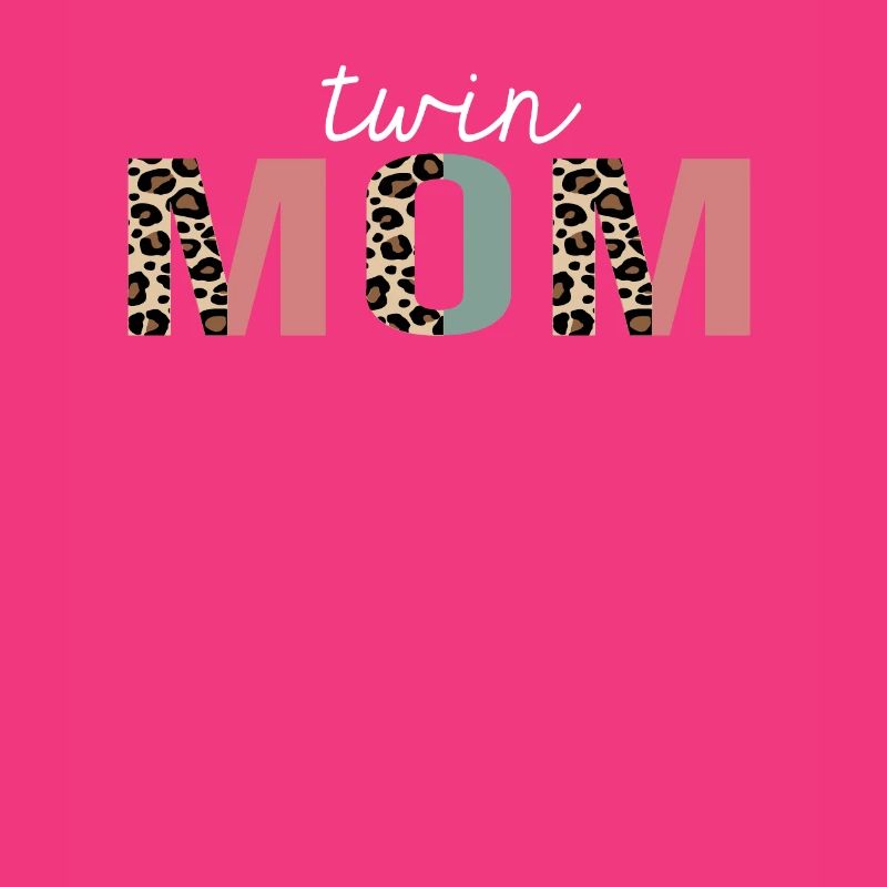 Zwillingsmutter Leopard Print Lustiges Geschenk