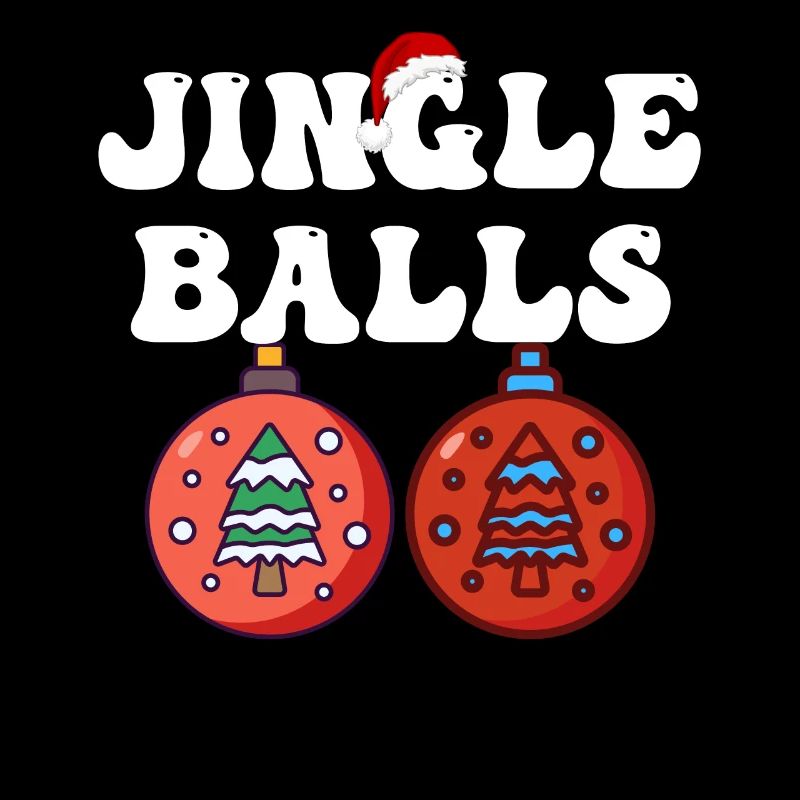Chemises de Noël pour couples drôles, Jingle Balls
