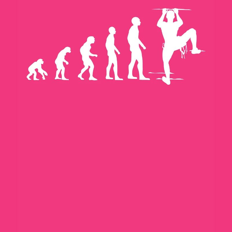 Climbing Evolution Funny Mountaineering Gift