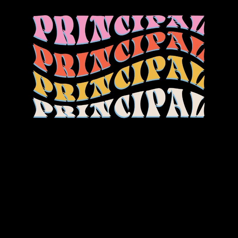 Principal Retro Groovy Wave School Director