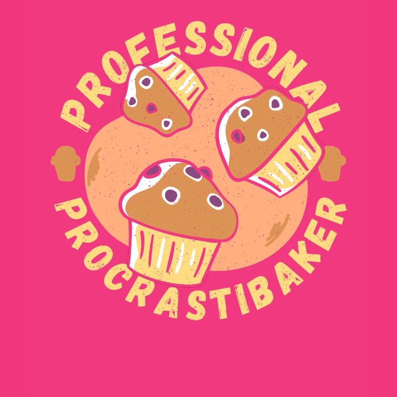 Professional Procrastibaker Baker Baking Bakery