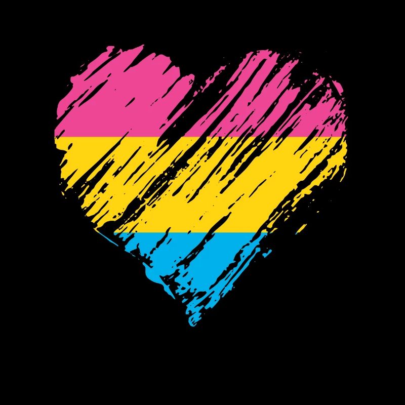 Pride LGBTQ Heart Pansexual