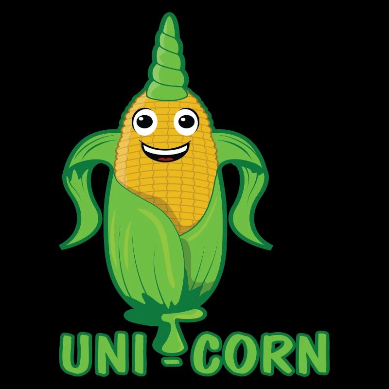 Uni Corn Cob With Horn Funny Corn Gift