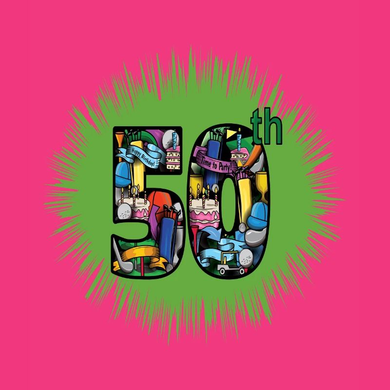 50th Birthday Golf Design