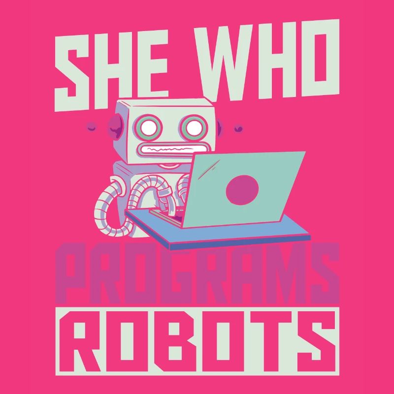 Sie, die Roboter programmiert Robotik