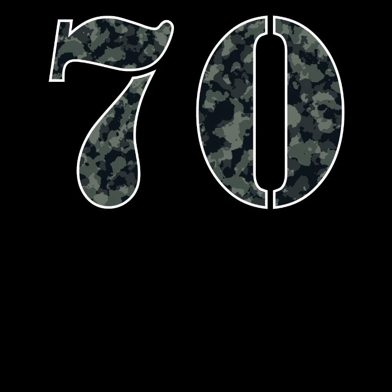 Militär Stil Geburtstagszahl 70 Geschenk
